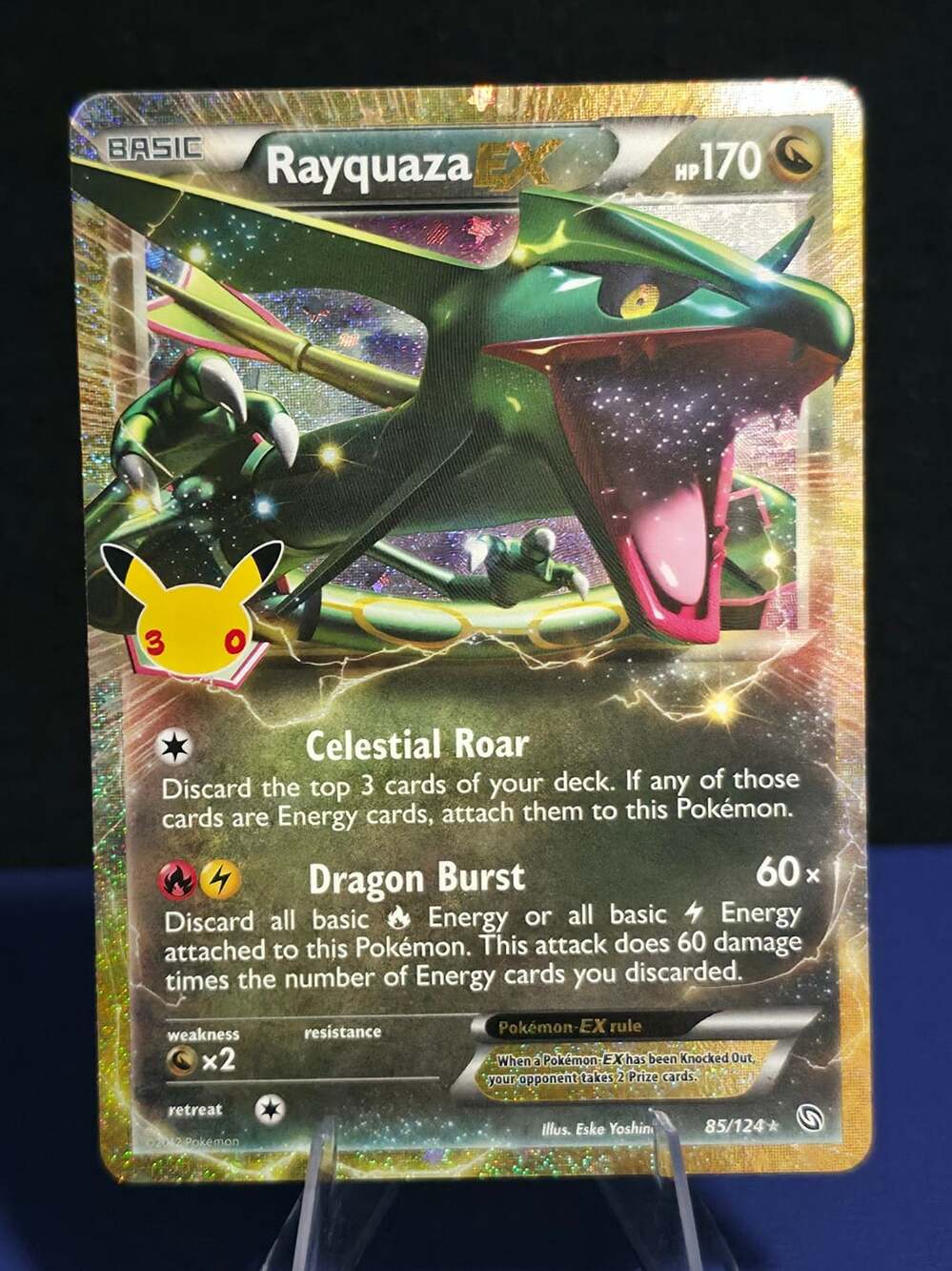 Rayquaza EX 85/124 30th Celebration